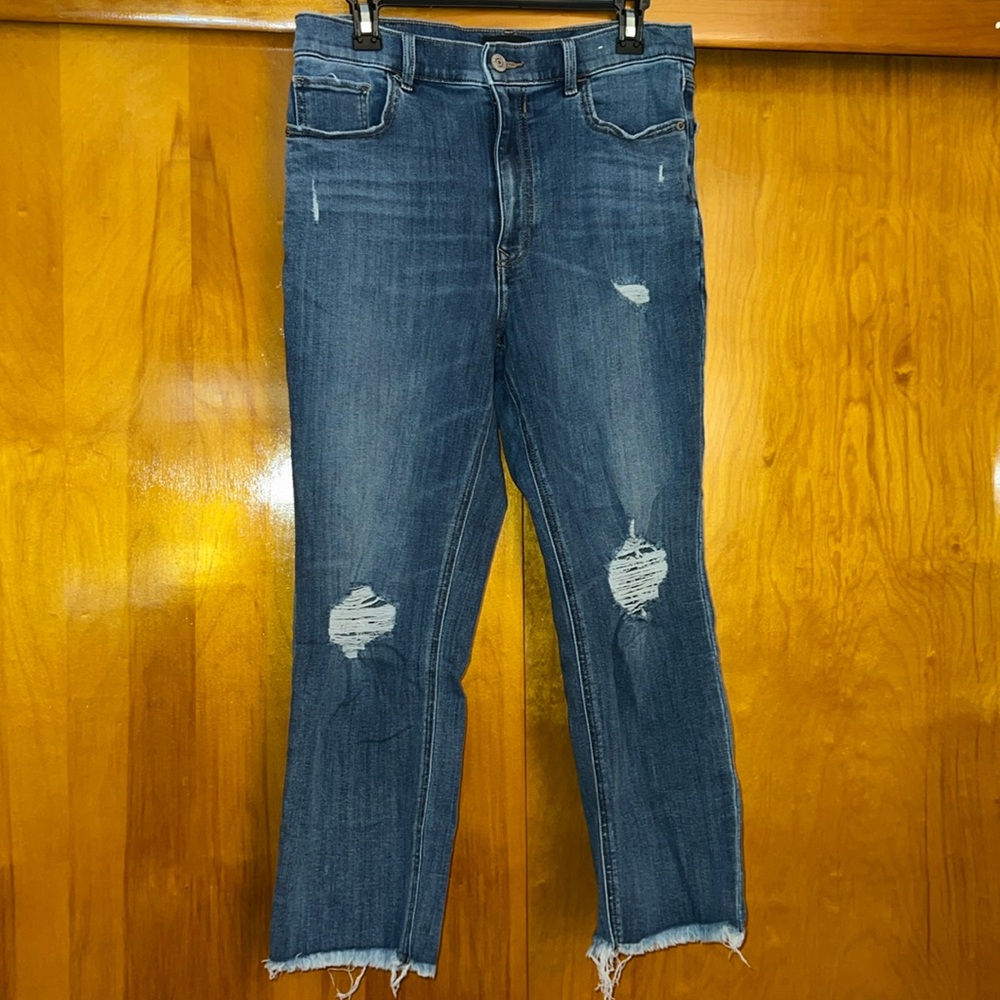 Express Cropped Straight High Rise